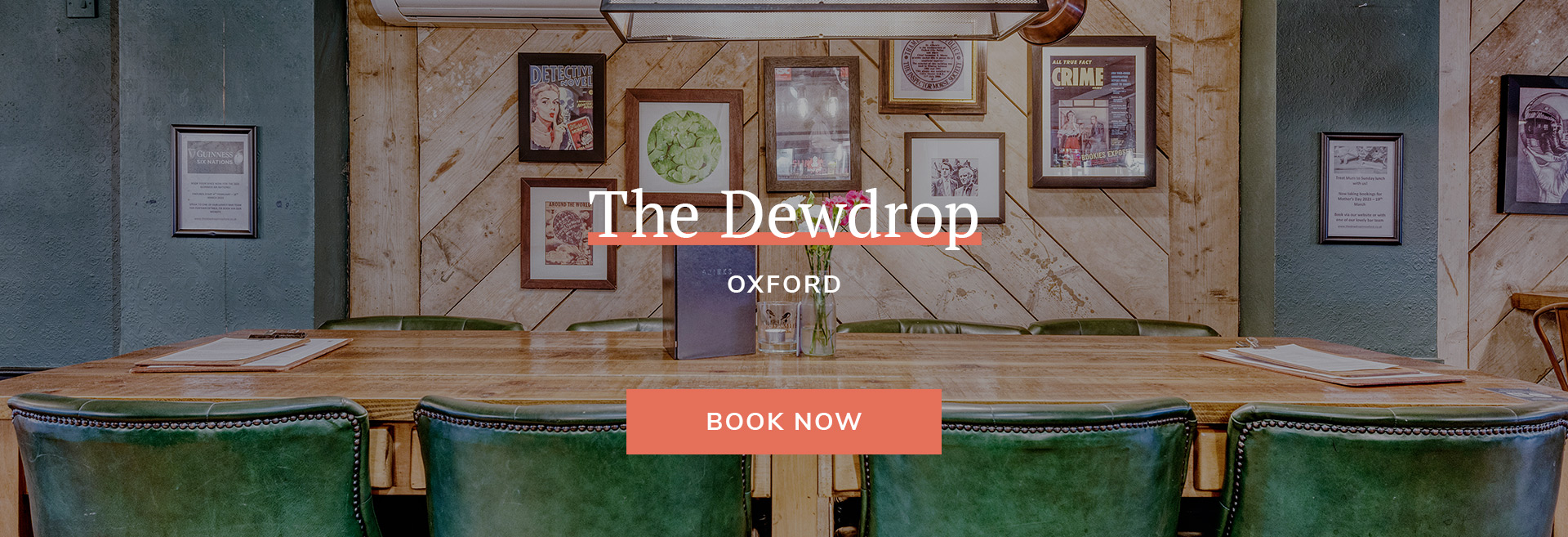 Enjoy a meal at your local pub at Dewdrop in Oxford